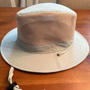 Panama Jack Light Blue/ Tan Hat One Size